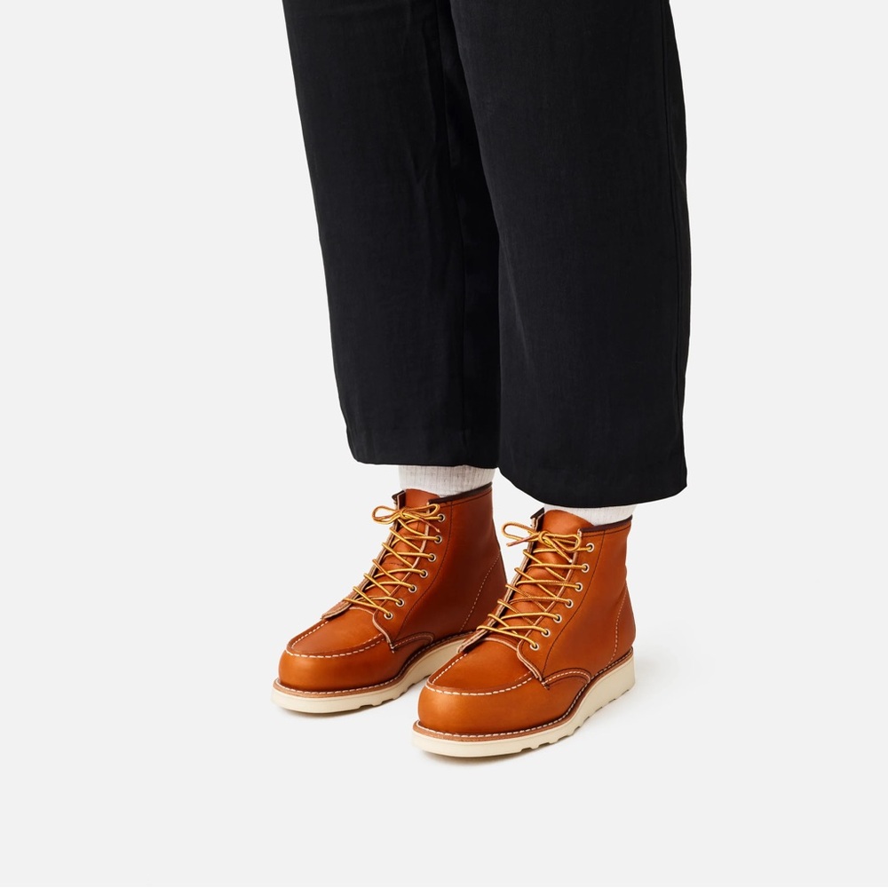 Red Wings Classic 6 in Moc Leather Boots